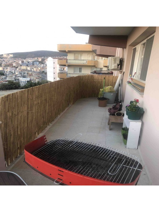 70 cm x 3 metre Kamış Hasır Balkon & Bahçe Çiti kamış hasır