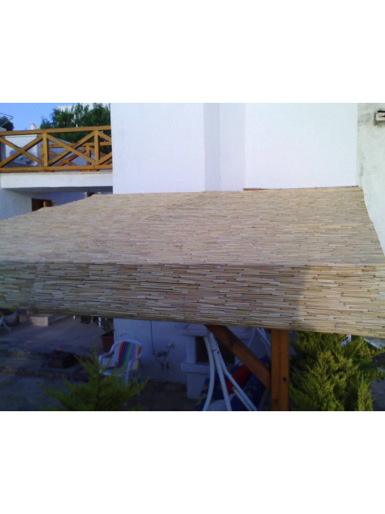 2 metre x 6 metre Kamış Hasır Balkon & Bahçe Çiti kamış hasır